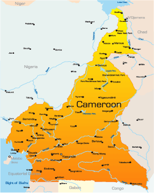 map of cameroon africa