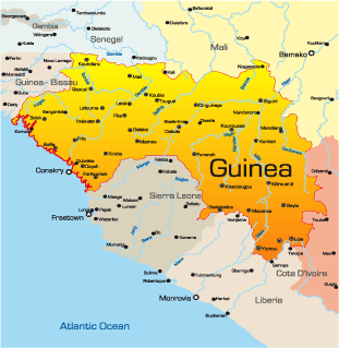 map of guinea africa