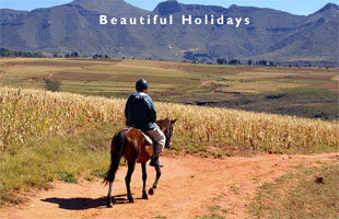 typical scenery of lesotho
