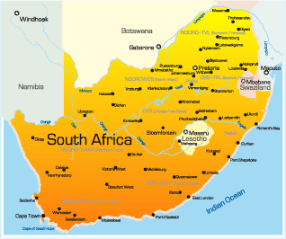 map of cape town city south africa