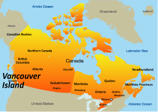 map of vancouver island america