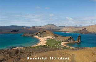 galapagos islands beach scene