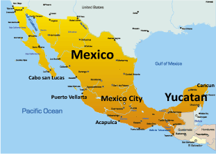 map of yucatan america
