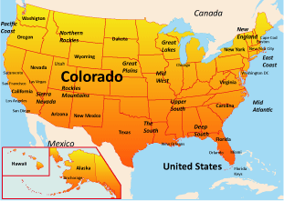 map of colorado america