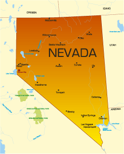 map of nevada america
