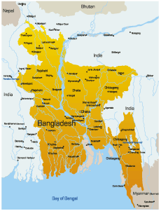 map of bangladesh asia