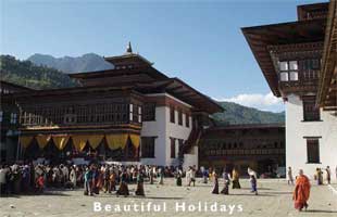 typical scenery of bhutan