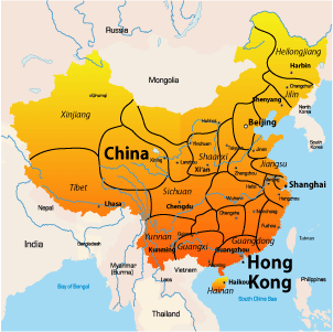 map of hong kong china