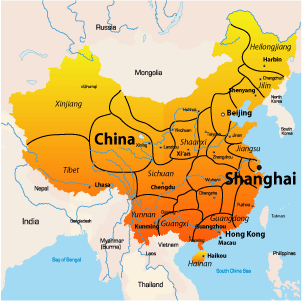 map of shanghai china
