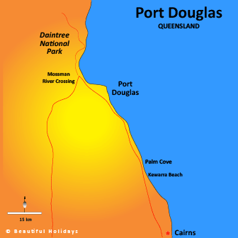 map of port douglas australia