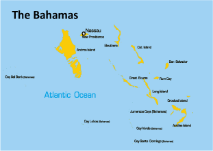 map of grand bahama west indies