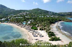 typical scenery of st barts