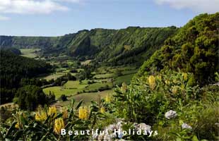 typical scenery of azores