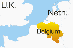 map of belgium europe