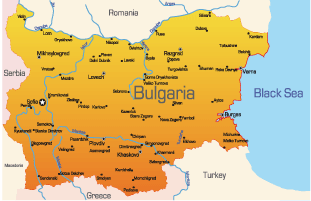 map of bulgaria europe