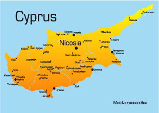 map of cyprus europe