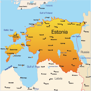 map of estonia europe