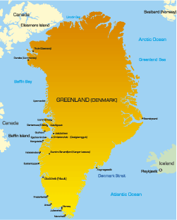 map of greenland europe