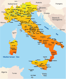 map of italy europe
