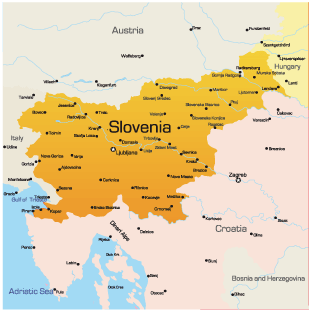 map of slovenia europe