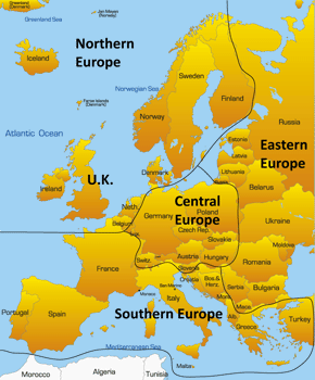 Europe Maps – Beautiful European Holidays